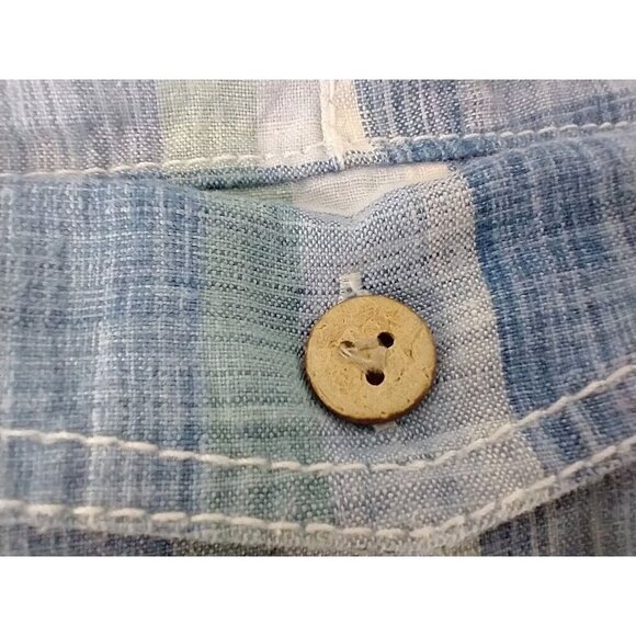 Tommy Bahama Relax Shorts Mens 33x10 100% Linen Plaid Bermuda Beach - Picture 13 of 13